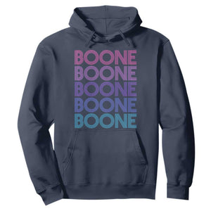 Retro Boone Name Lover Neon Gradient Typography Hoodie