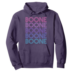Retro Boone Name Lover Neon Gradient Typography Hoodie