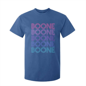 Retro Boone Name Lover Neon Gradient Typography T Shirt For Kid