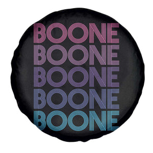 Retro Boone Name Lover Neon Gradient Typography Spare Tire Cover