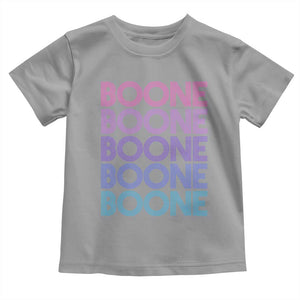 Retro Boone Name Lover Neon Gradient Typography Toddler T Shirt