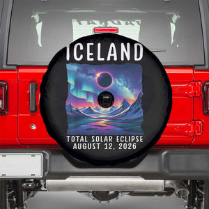 Iceland Total Solar Eclipse 2026 Aurora Spare Tire Cover Totality Northern Lights Astronomy Travel Gift
