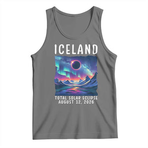 Iceland Total Solar Eclipse 2026 Aurora Tank Top Totality Northern Lights Astronomy Travel Gift