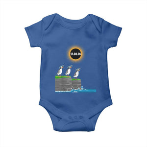 Cute Cartoon Puffins 2026 Total Solar Eclipse Baby Onesie August 12 Totality Funny Astronomy Gift TS02 Royal Blue Print Your Wear