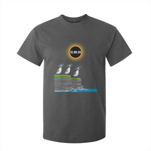 Cute Cartoon Puffins 2026 Total Solar Eclipse T Shirt For Kid August 12 Totality Funny Astronomy Gift TS02 Dark Heather Print Your Wear