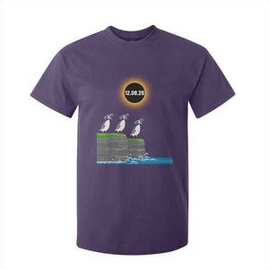 Cute Cartoon Puffins 2026 Total Solar Eclipse T Shirt For Kid August 12 Totality Funny Astronomy Gift TS02 Purple Print Your Wear