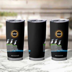 Cute Cartoon Puffins 2026 Total Solar Eclipse Tumbler Cup August 12 Totality Funny Astronomy Gift TS02 Print Your Wear