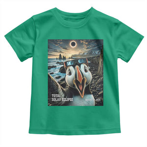 Puffin Selfie August 12 2026 Total Solar Eclipse Toddler T Shirt Funny Totality Photographic Astronomy Souvenir TS02 Irish Green Print Your Wear