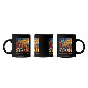 Spain 2026 Total Solar Eclipse Sun Face Graphic Coffee Mug Espana Totality Travel Memorabilia Astronomy Geek Gift TS02 Print Your Wear