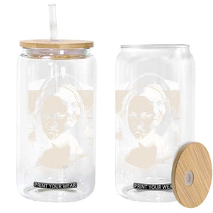 Funny Mona Lisa Wearing Headphones Bass Face Meme Glass Can Funny Classical Fine Art Parody Music Producer Graphic TS02 Print Your Wear