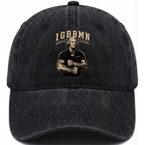 IGBBMN Buff George Washington Parody Washed Cotton Baseball Cap It’s Gonna Be Bad Funny Ironic Patriotic Founding Father