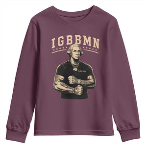 IGBBMN Buff George Washington Parody Youth Sweatshirt It’s Gonna Be Bad Funny Ironic Patriotic Founding Father