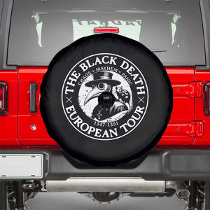 The Black Death European Tour 1347 Spare Tire Cover Funny Plague Doctor History Humor