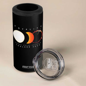 Iceland Total Solar Eclipse 2026 Totality 4 in 1 Can Cooler Tumbler Travel Souvenir Astronomy Geek Gift TS02 Print Your Wear