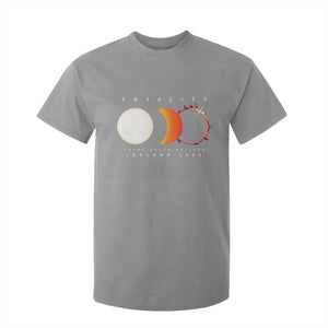 Iceland Total Solar Eclipse 2026 Totality T Shirt For Kid Travel Souvenir Astronomy Geek Gift TS02 Sport Gray Print Your Wear
