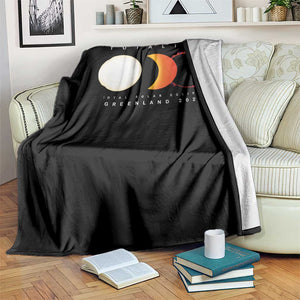 Greenland Total Solar Eclipse 2026 Totality Throw Blanket Travel Souvenir Astronomy Geek Gift TS02 Print Your Wear