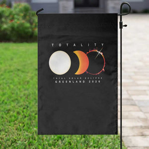 Greenland Total Solar Eclipse 2026 Totality Garden Flag Travel Souvenir Astronomy Geek Gift TS02 Print Your Wear