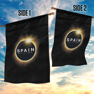 Spain Total Solar Eclipse 2026 Garden Flag Path of Totality Astronomy Gift TS02 Print Your Wear
