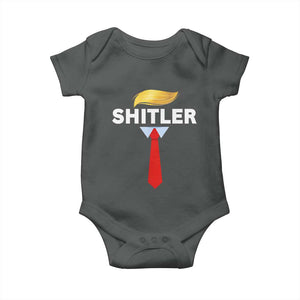 Funny Political Satire Baby Onesie Sarcastic Political Parody TS02 Dark Heather Print Your Wear