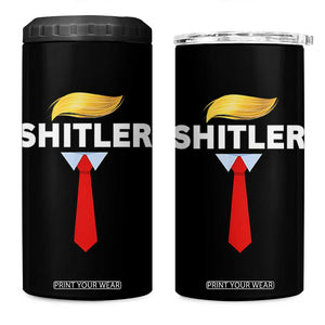 Funny Political Satire 4 in 1 Can Cooler Tumbler Sarcastic Political Parody TS02 One Size: 16 oz Black Print Your Wear