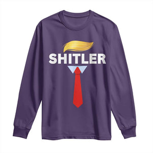 Funny Political Satire Long Sleeve Shirt Sarcastic Political Parody TS02 Purple Print Your Wear