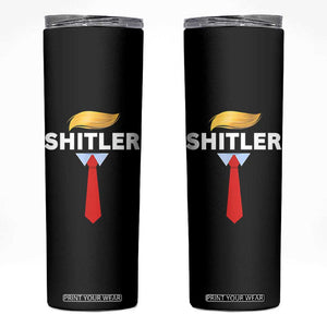 Funny Political Satire Skinny Tumbler Sarcastic Political Parody TS02 Black Print Your Wear