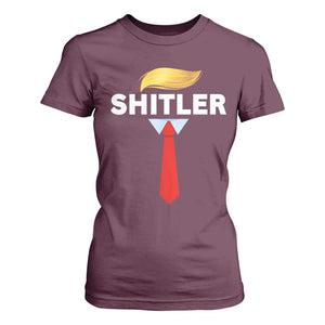 Funny Political Satire T Shirt For Women Sarcastic Political Parody TS02 Maroon Print Your Wear