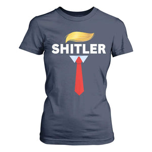 Funny Political Satire T Shirt For Women Sarcastic Political Parody TS02 Navy Print Your Wear