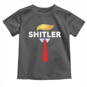 Funny Political Satire Toddler T Shirt Sarcastic Political Parody TS02 Dark Heather Print Your Wear