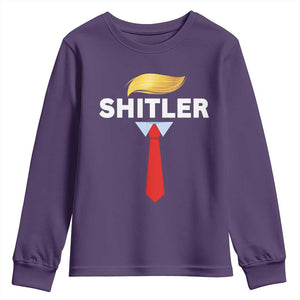 Funny Political Satire Youth Sweatshirt Sarcastic Political Parody TS02 Purple Print Your Wear