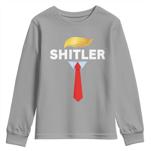 Funny Political Satire Youth Sweatshirt Sarcastic Political Parody TS02 Sport Gray Print Your Wear