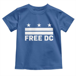Free DC Toddler T Shirt Defend Washington D.C. Statehood Politics TS02 Royal Blue Print Your Wear