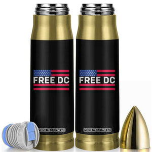 Free DC Patriotic Bullet Tumbler Defend Washington D.C. Statehood American Flag TS02 Black Print Your Wear