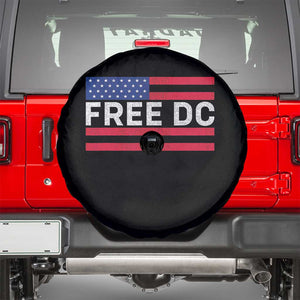 Free DC Patriotic Spare Tire Cover Defend Washington D.C. Statehood American Flag TS02 Black Print Your Wear