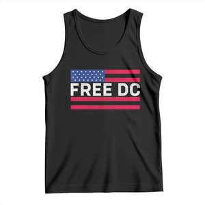 Free DC Patriotic Tank Top Defend Washington D.C. Statehood American Flag TS02 Black Print Your Wear