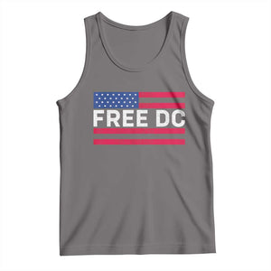 Free DC Patriotic Tank Top Defend Washington D.C. Statehood American Flag TS02 Deep Heather Print Your Wear