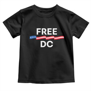 Free DC Toddler T Shirt Defend Washington D.C. Statehood Rights TS02 Black Print Your Wear