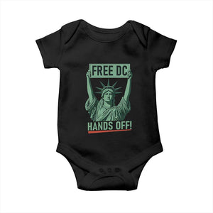 Free DC Hands Off Baby Onesie Statue of Liberty for Washington D.C. Rights TS02 Black Print Your Wear