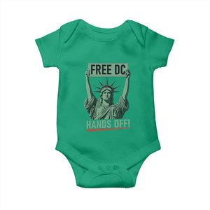 Free DC Hands Off Baby Onesie Statue of Liberty for Washington D.C. Rights TS02 Irish Green Print Your Wear