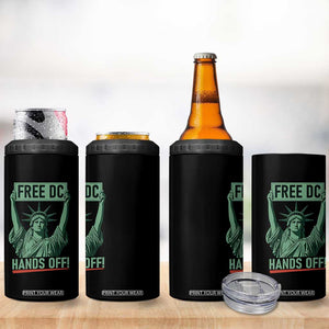 Free DC Hands Off 4 in 1 Can Cooler Tumbler Statue of Liberty for Washington D.C. Rights TS02 Print Your Wear