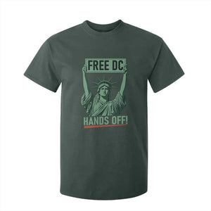 Free DC Hands Off T Shirt For Kid Statue of Liberty for Washington D.C. Rights TS02 Dark Forest Green Print Your Wear