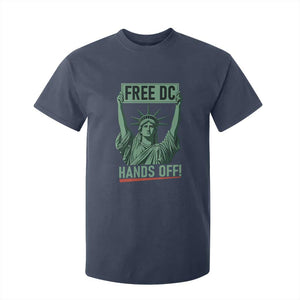 Free DC Hands Off T Shirt For Kid Statue of Liberty for Washington D.C. Rights TS02 Navy Print Your Wear
