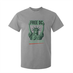 Free DC Hands Off T Shirt For Kid Statue of Liberty for Washington D.C. Rights TS02 Sport Gray Print Your Wear