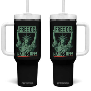 Free DC Hands Off Tumbler With Handle Statue of Liberty for Washington D.C. Rights TS02 One Size: 40 oz Black Print Your Wear