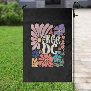 Free DC Subtle Groovy Floral Garden Flag Washington D.C. Rights Retro Hippie Style TS02 Print Your Wear