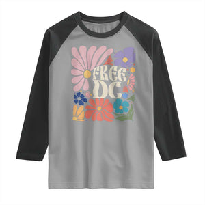 Free DC Subtle Groovy Floral Raglan Shirt Washington D.C. Rights Retro Hippie Style TS02 Sport Gray Black Print Your Wear