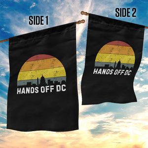 Hands Off DC Garden Flag Retro Washington D.C. Skyline TS02 Print Your Wear