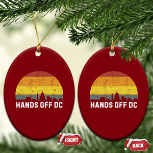 Hands Off DC Ceramic Ornament Retro Washington D.C. Skyline TS02 Print Your Wear