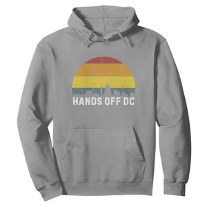 Hands Off DC Hoodie Retro Washington D.C. Skyline TS02 Sport Gray Print Your Wear