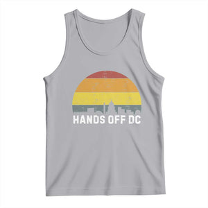 Hands Off DC Tank Top Retro Washington D.C. Skyline TS02 Athletic Heather Print Your Wear